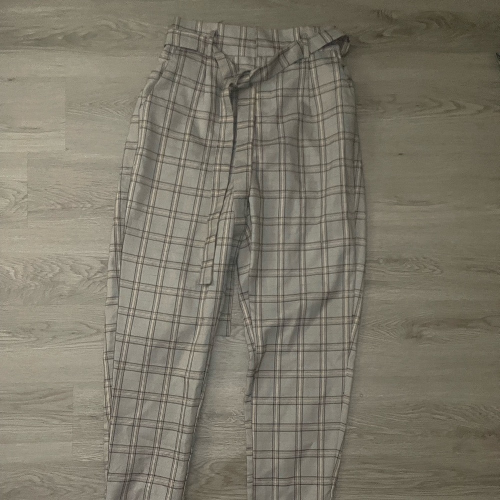 Plaid Flare Pants